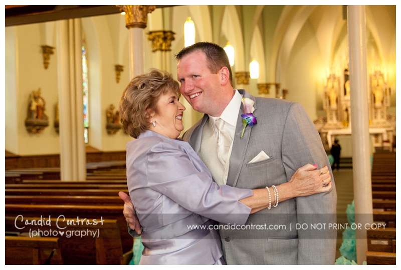 St Joseph church Bellevue Iowa, Bellevue Iowa wedding photographer, Dubuque Iowa wedding photographer, Candid Contrast Photography