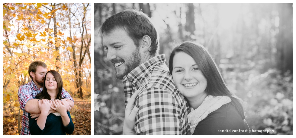 fall engagement photos, bellevue ia wedding photographer, candid contrast photography
