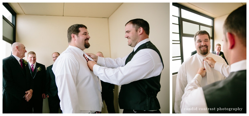 groom getting ready, bellevue ia wedding photographer, candid contrast photography