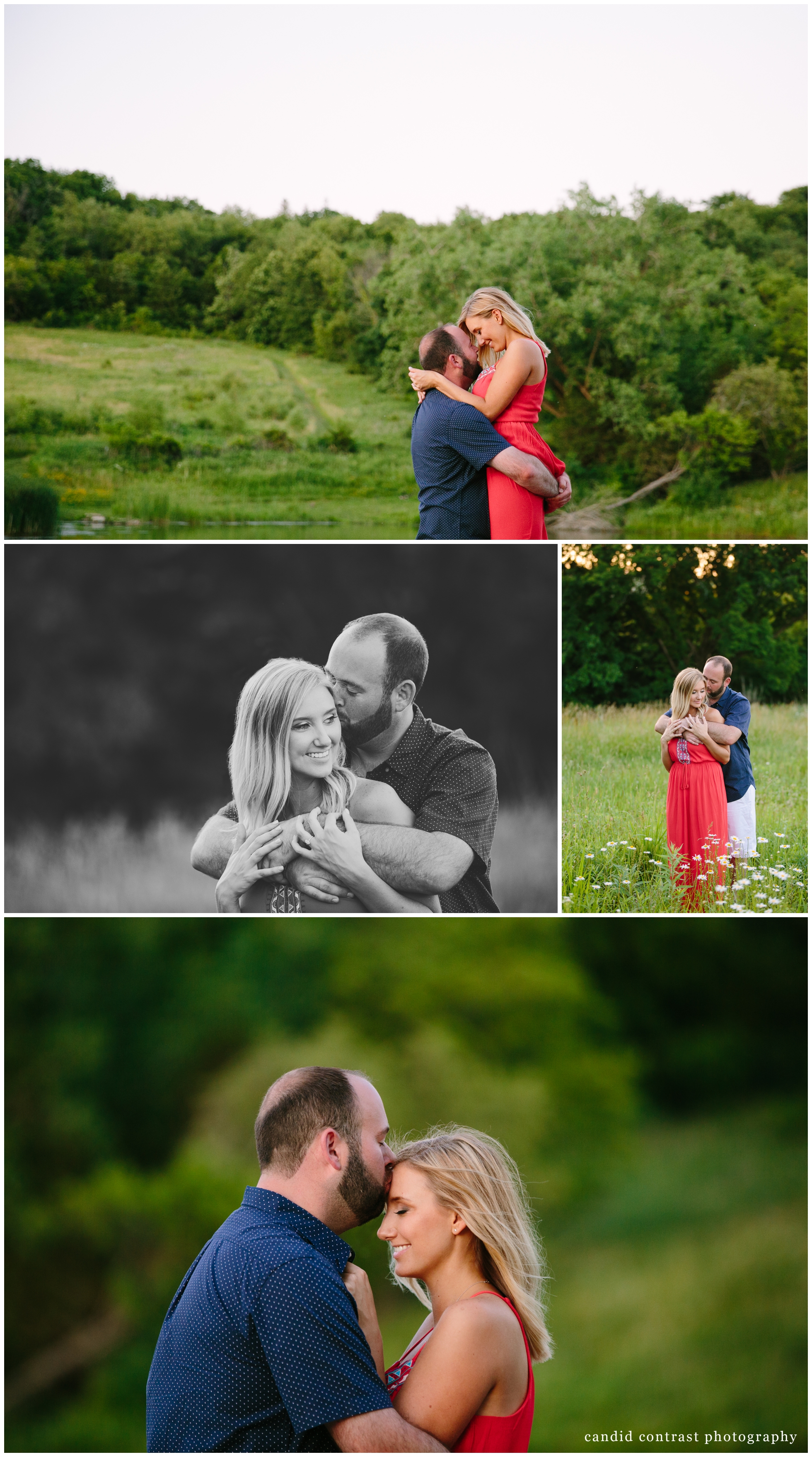 romantic engagement session at lorelei cabins in dubuque iowa, iowa wedding photographer candid contrast photography