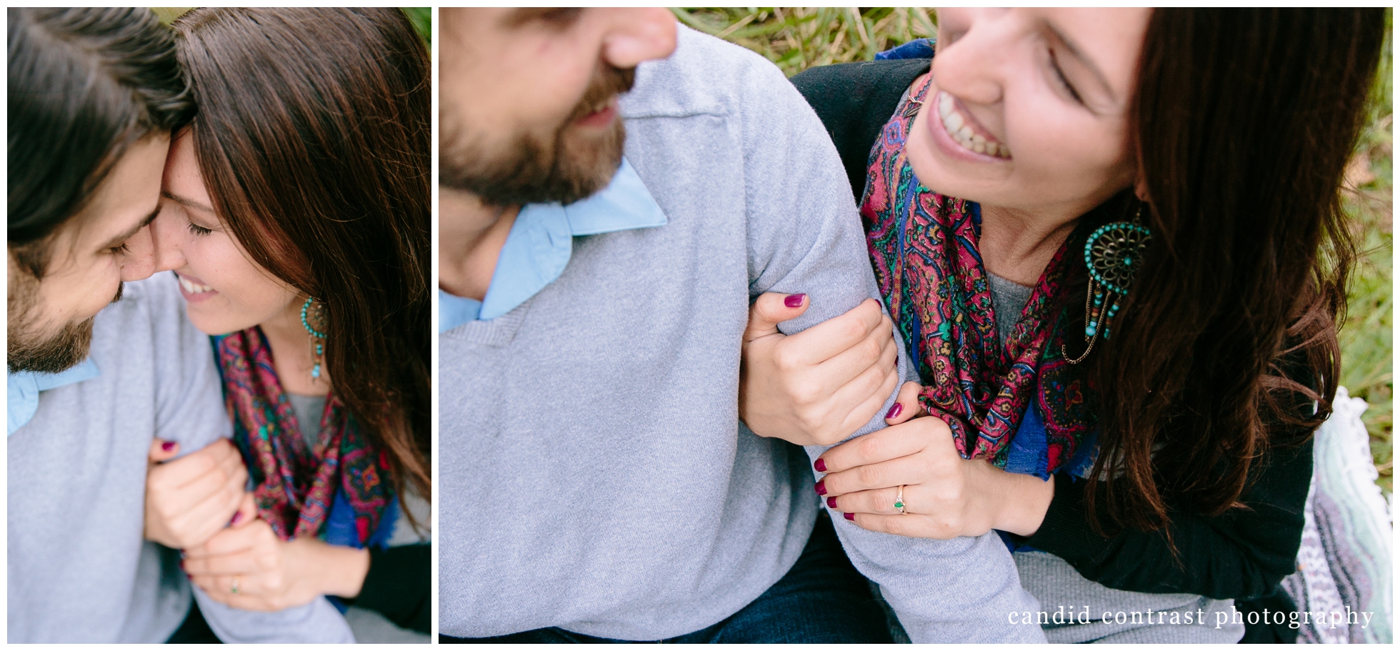 outdoor dubuque iowa picnic and wine engagement photos, iowa wedding photographer candid contrast photography 