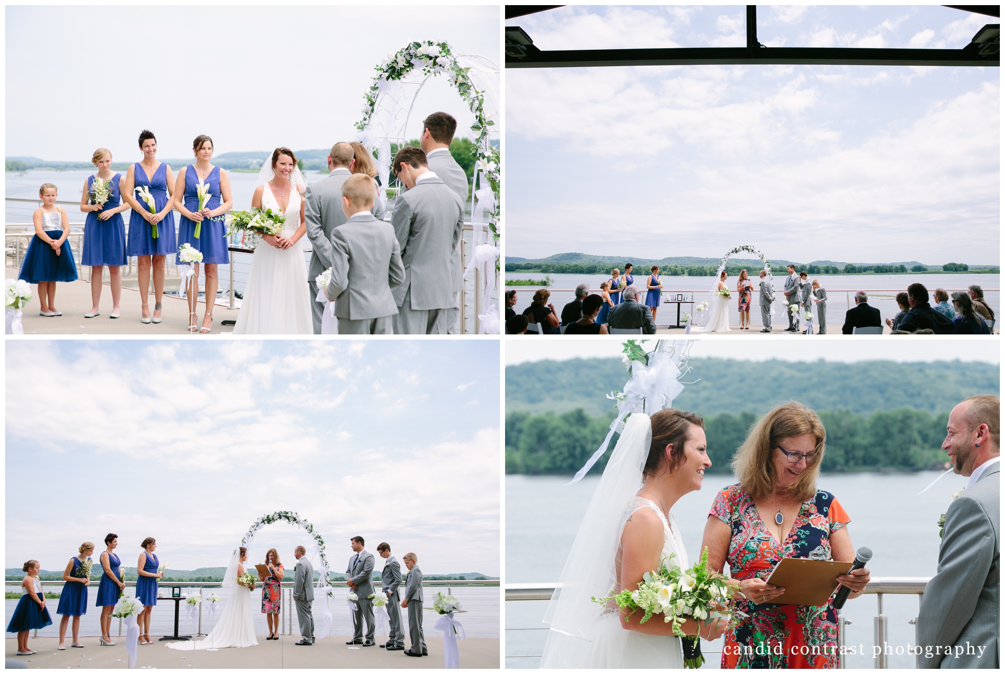 a bellevue iowa outdoor wedding at the shore event center, iowa wedding photographer candid contrast photography