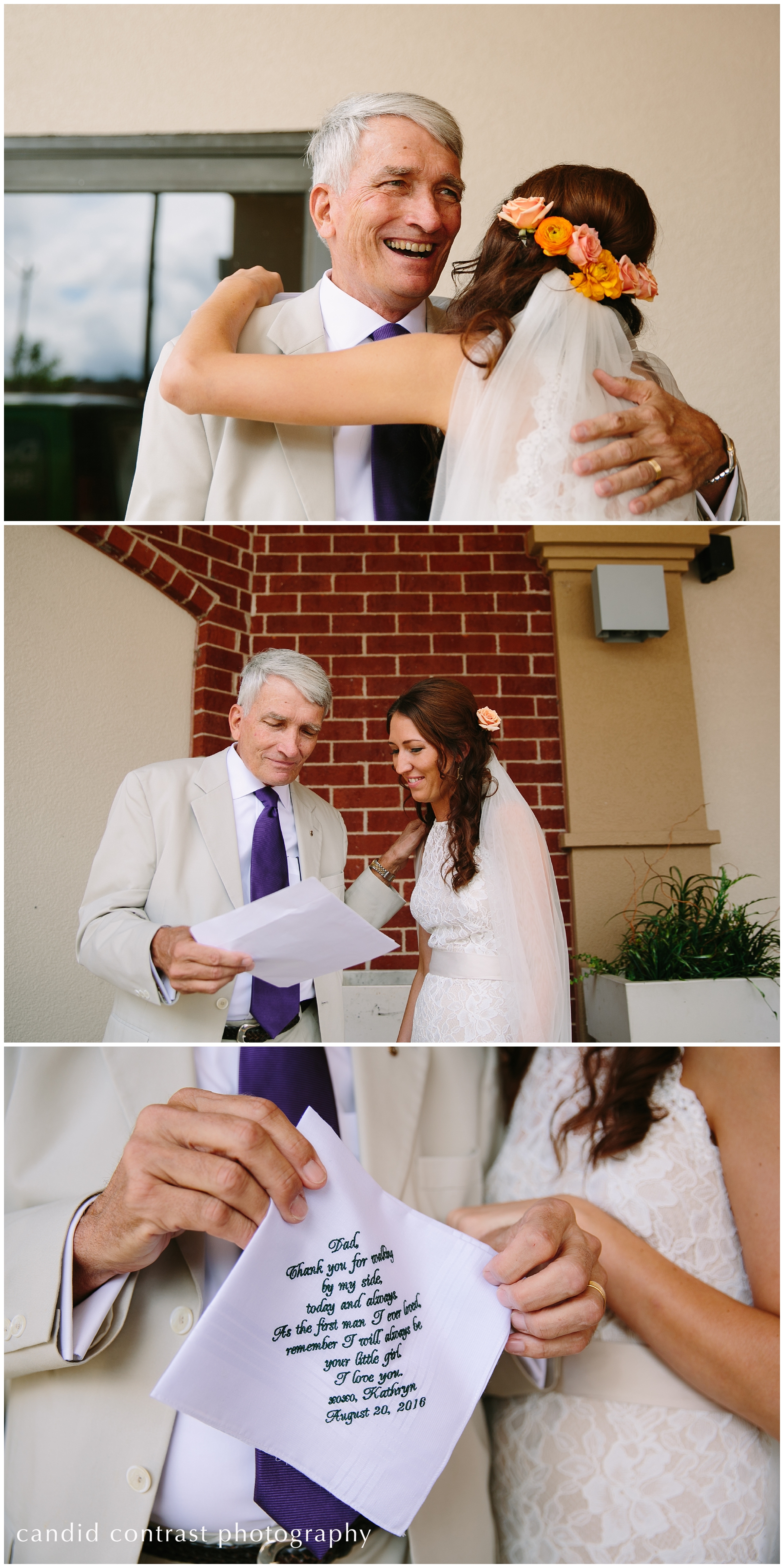 dubuque iowa wedding photographer, first look with dad