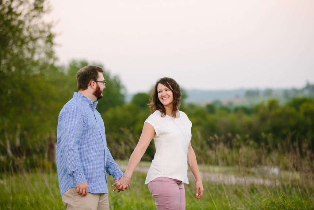 dubuque iowa wedding photography, engagement photos at mines of spain, outdoor engagement photos