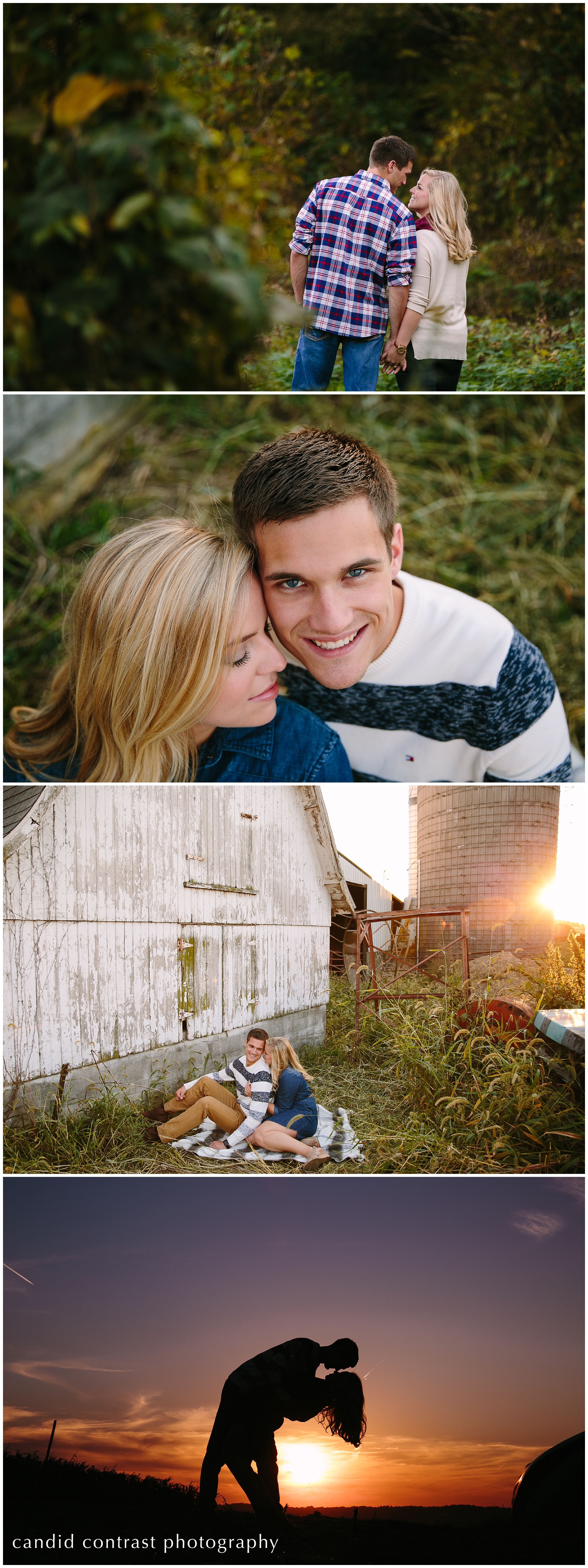 fall engagement session at mines of spain in dubuque iowa