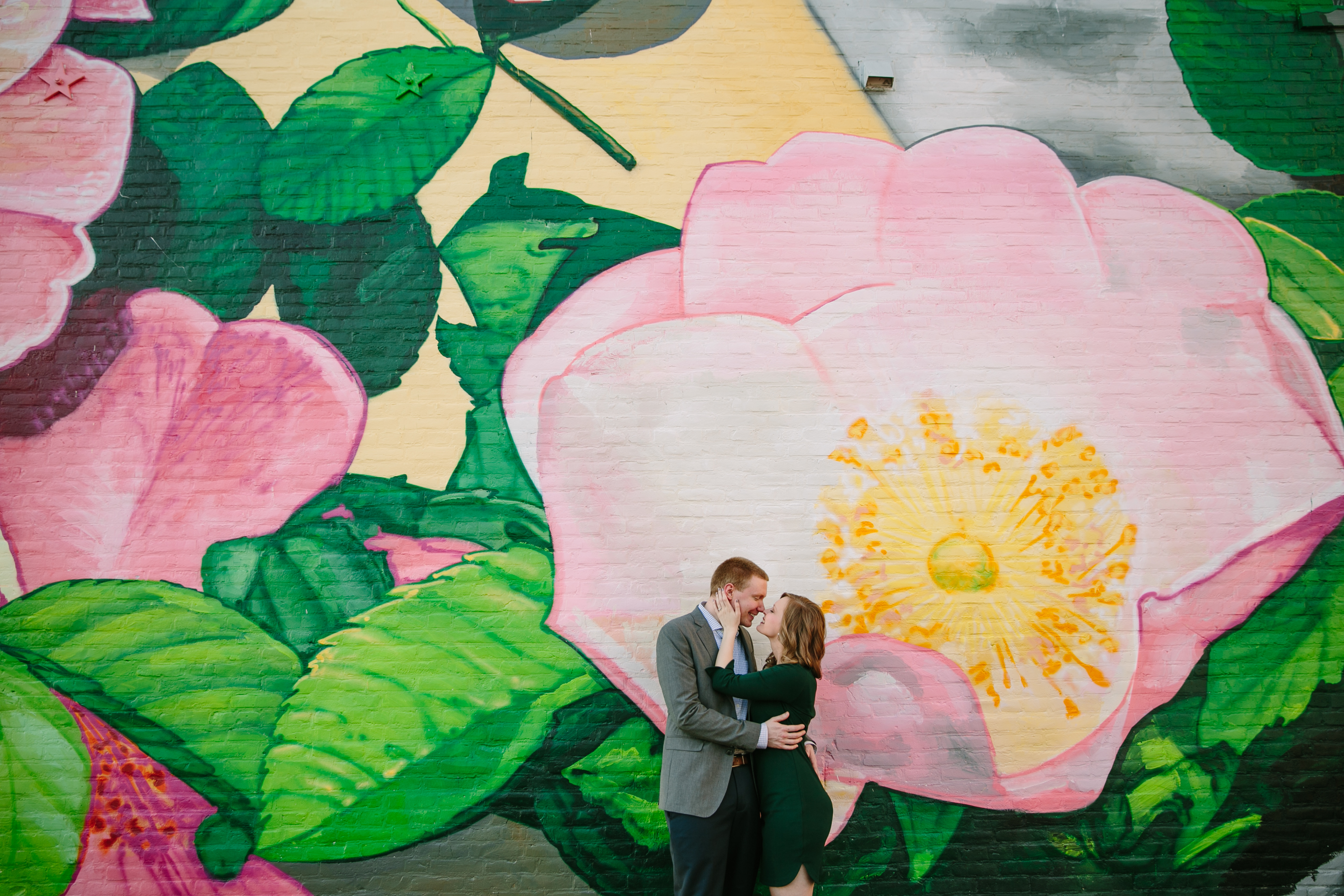 downtown dubuque mural engagement photos by catherine furlin photography