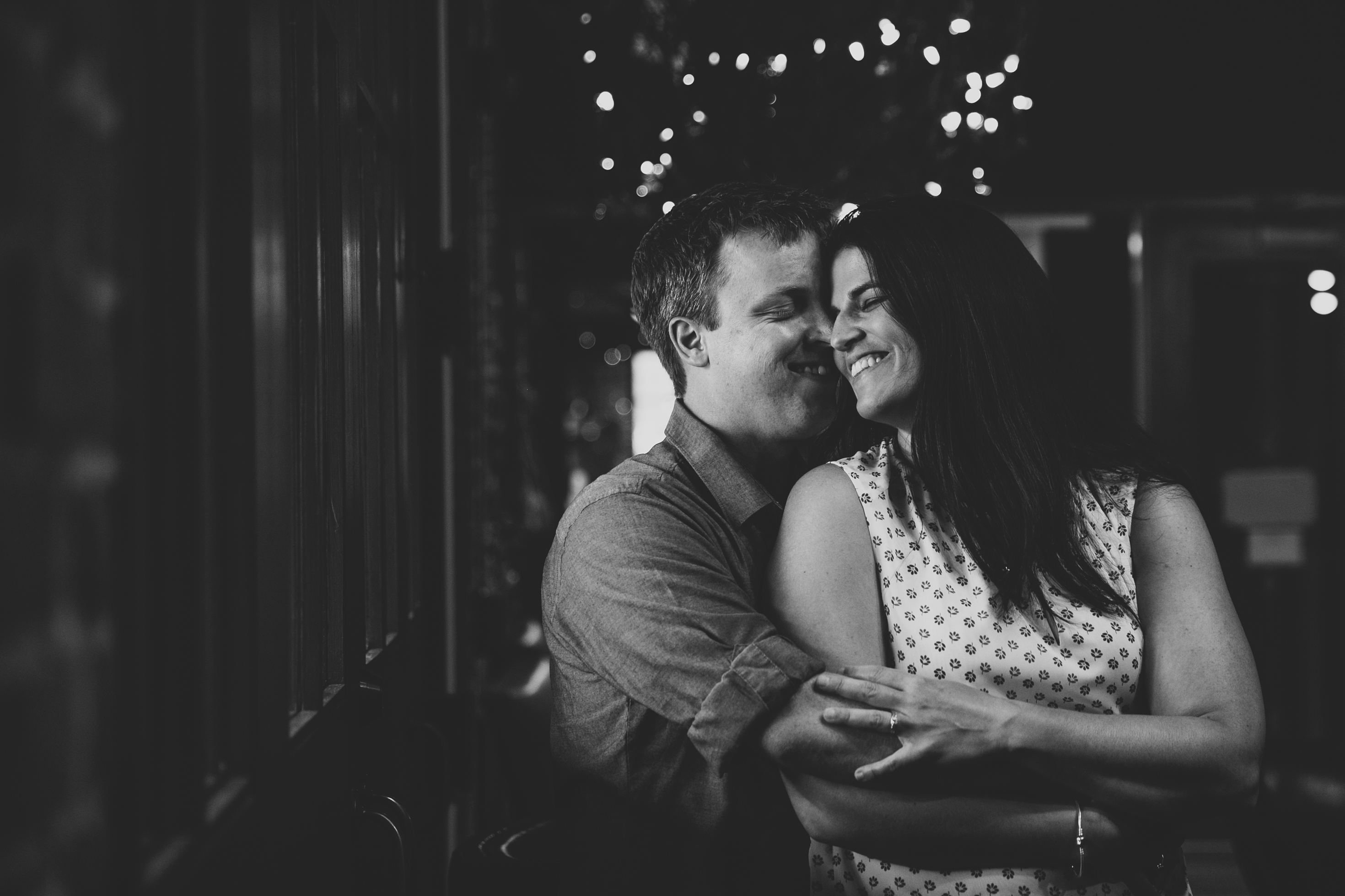 cuddly coffee shop engagement session at Inspire Cafe by catherine furlin