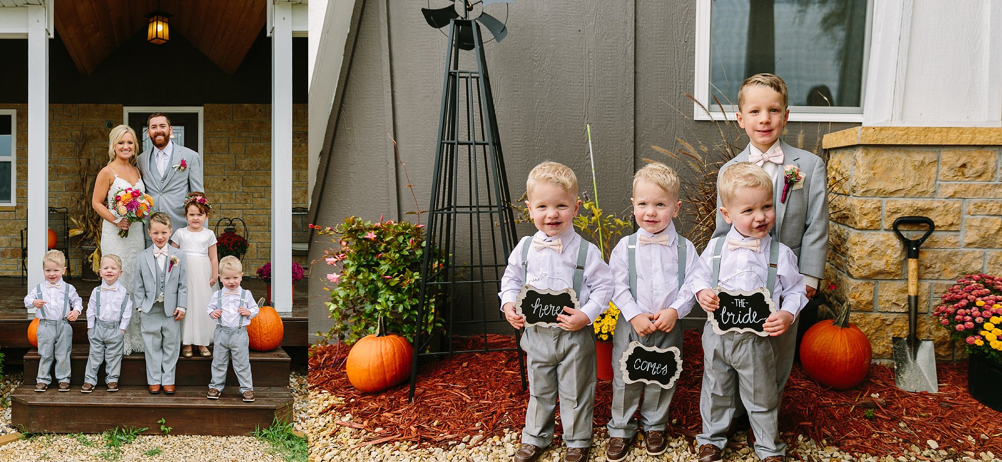 ring bearers and flower girl at Rockcut Events Wisconsin