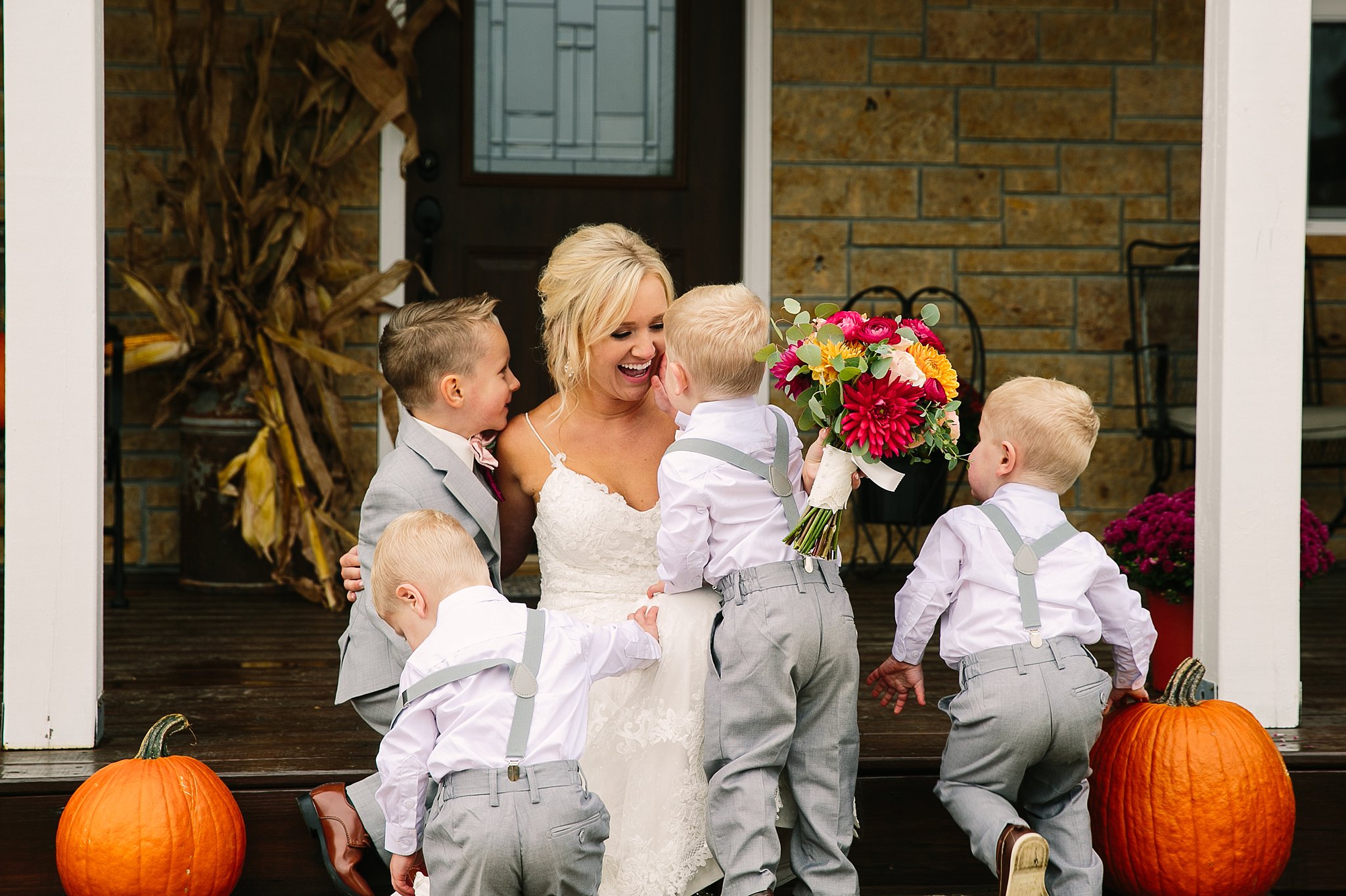 ring bearers at Rockcut Events Wisconsin