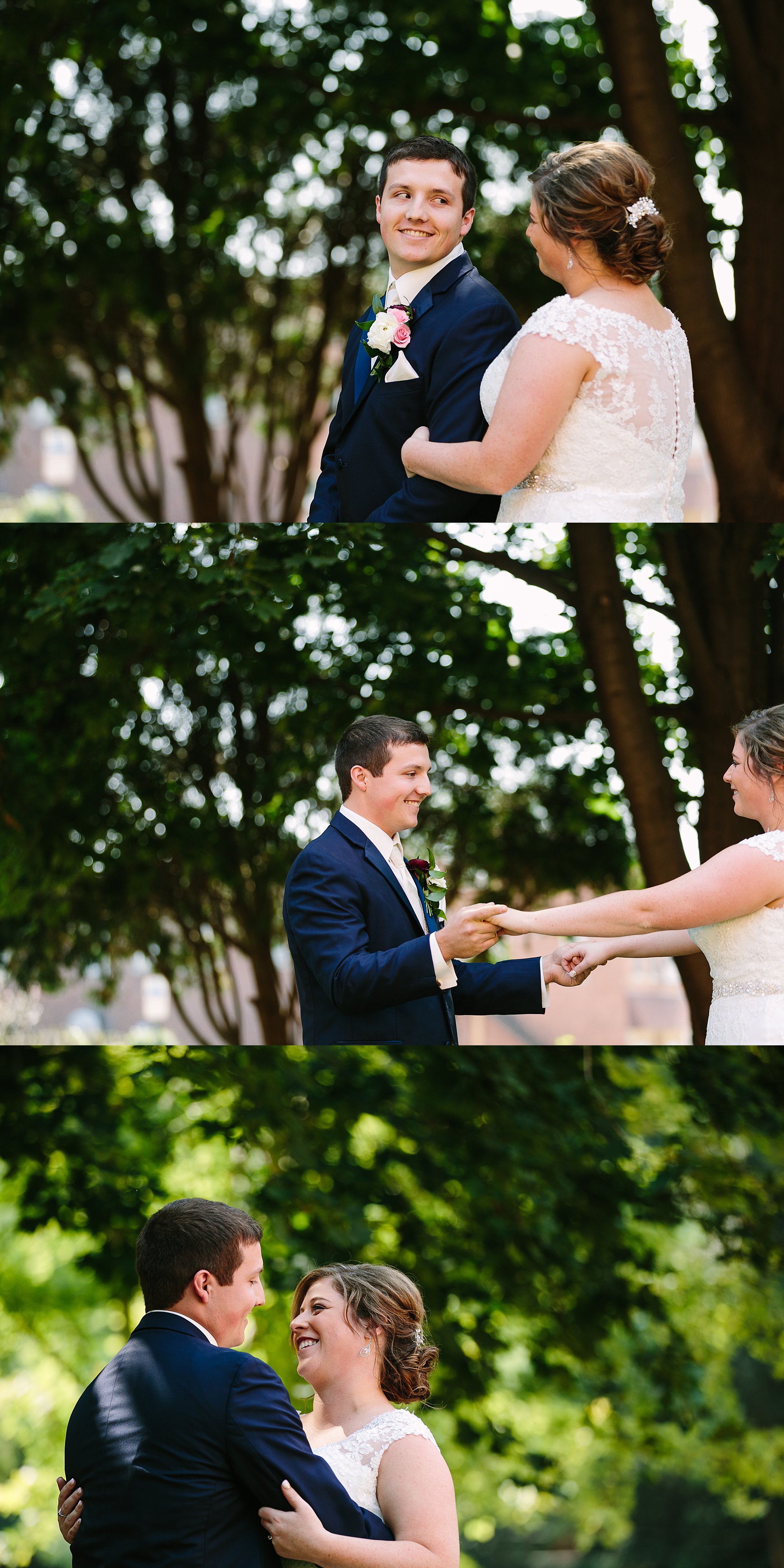 first look at dubuque wedding, catherine furlin photography