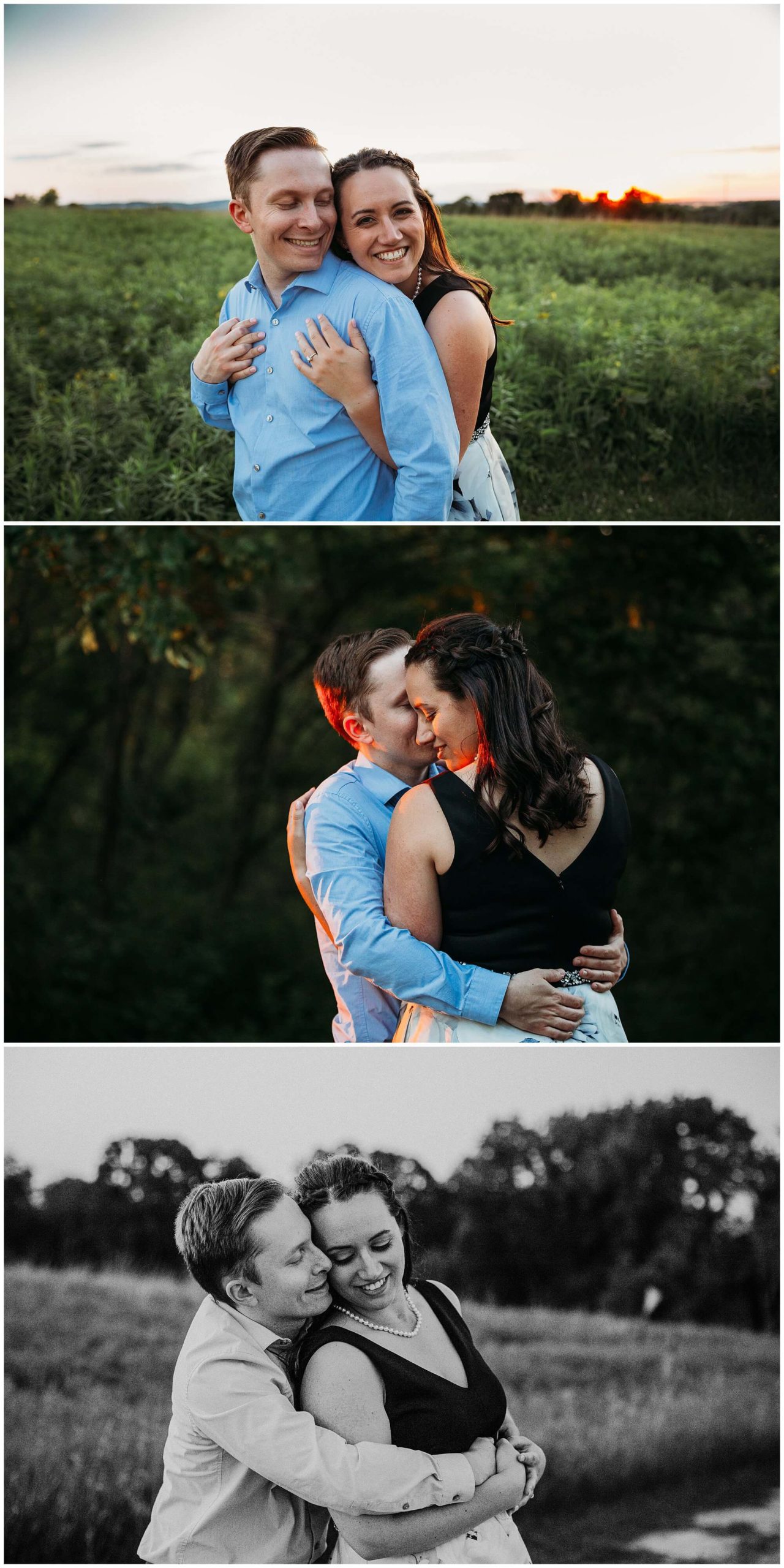 what to wear for a golden hour engagement session