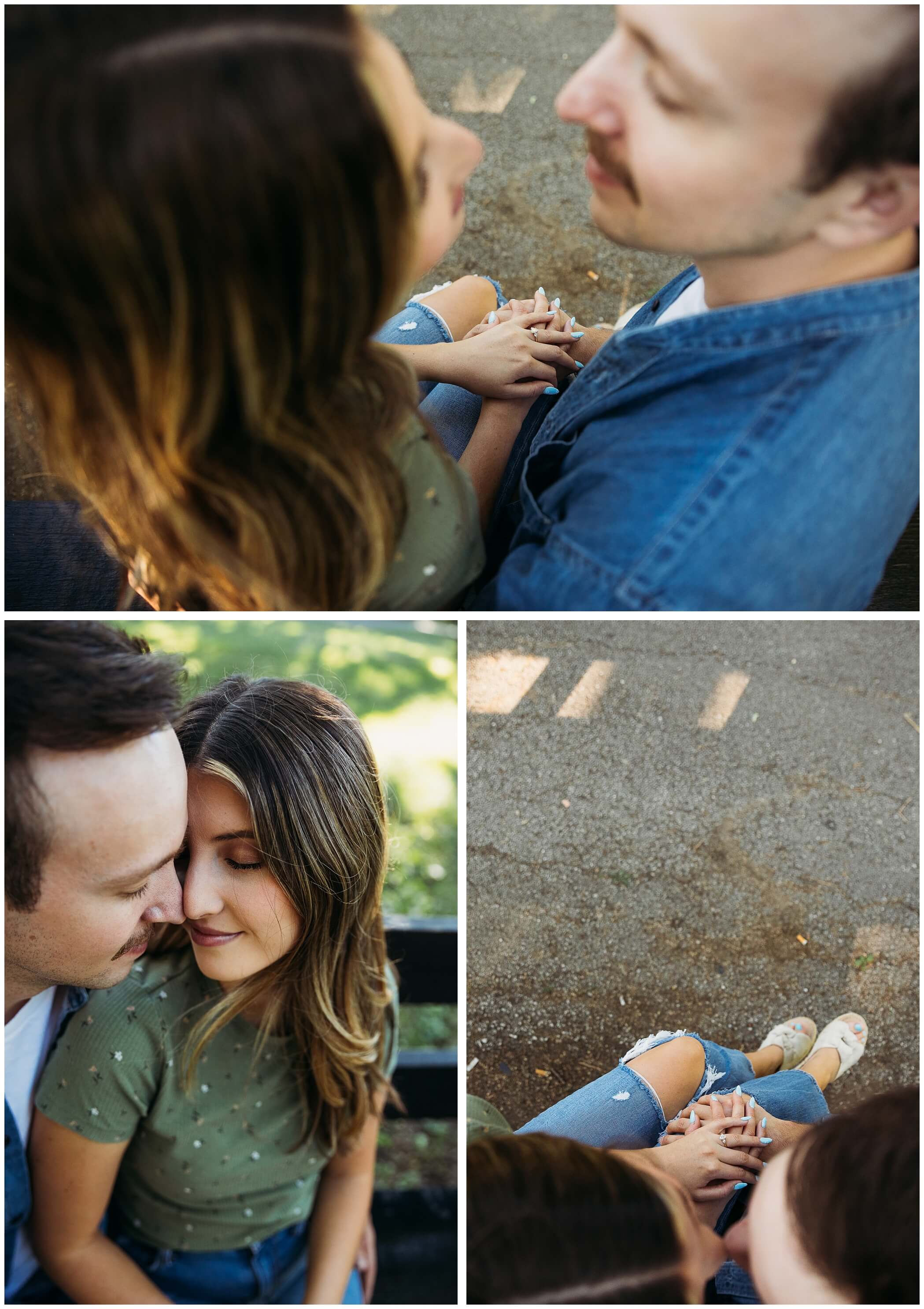 engagement photos in peterson park chicago