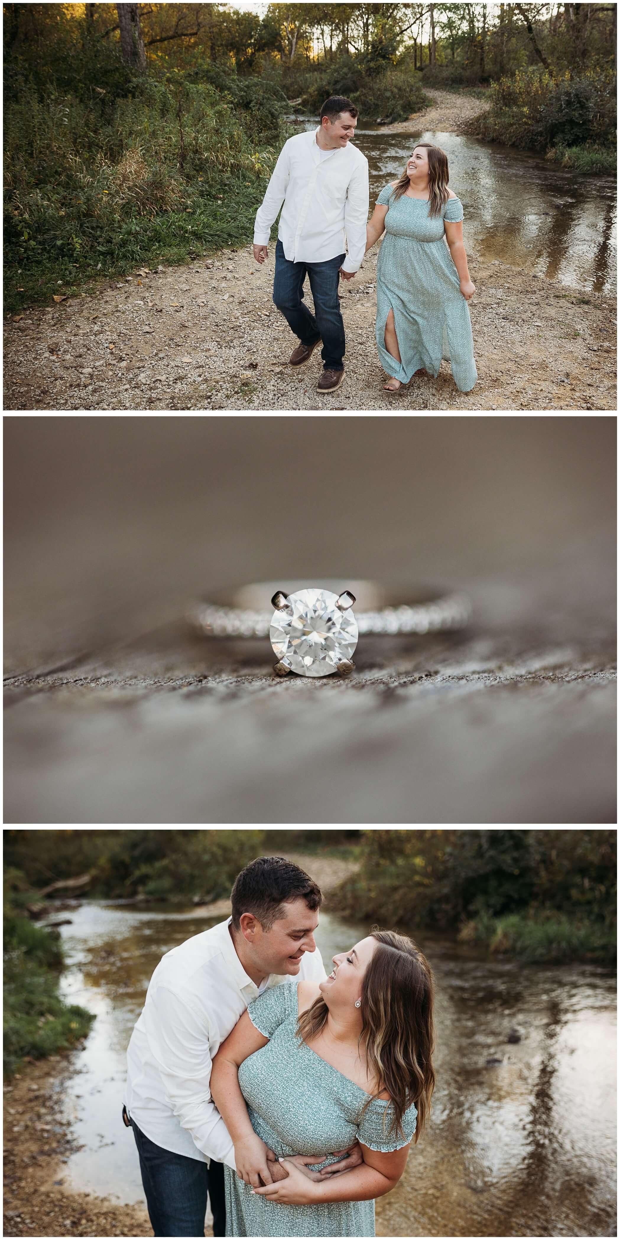 engagement photos at swiss valley nature preserve