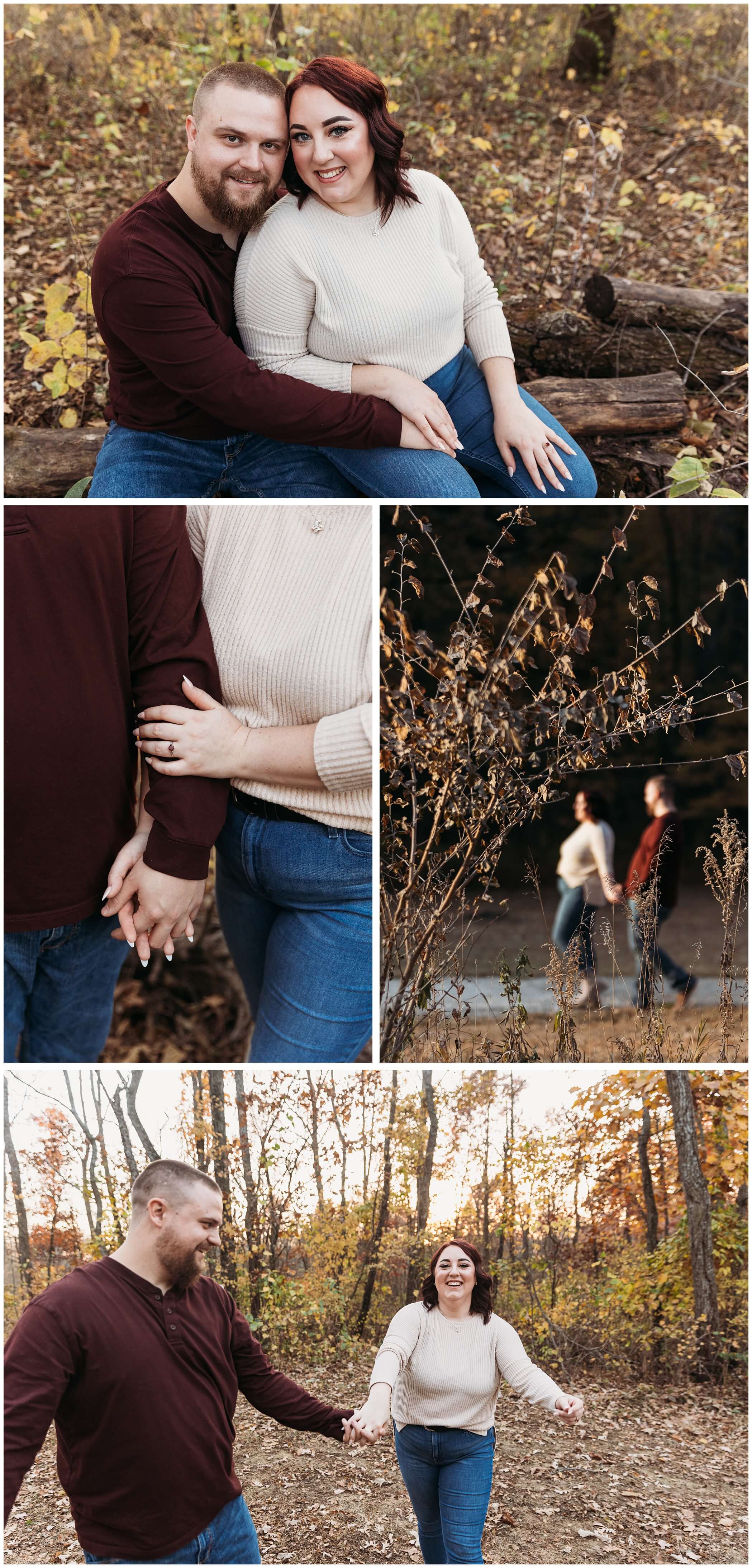 allison iowa fall engagement session