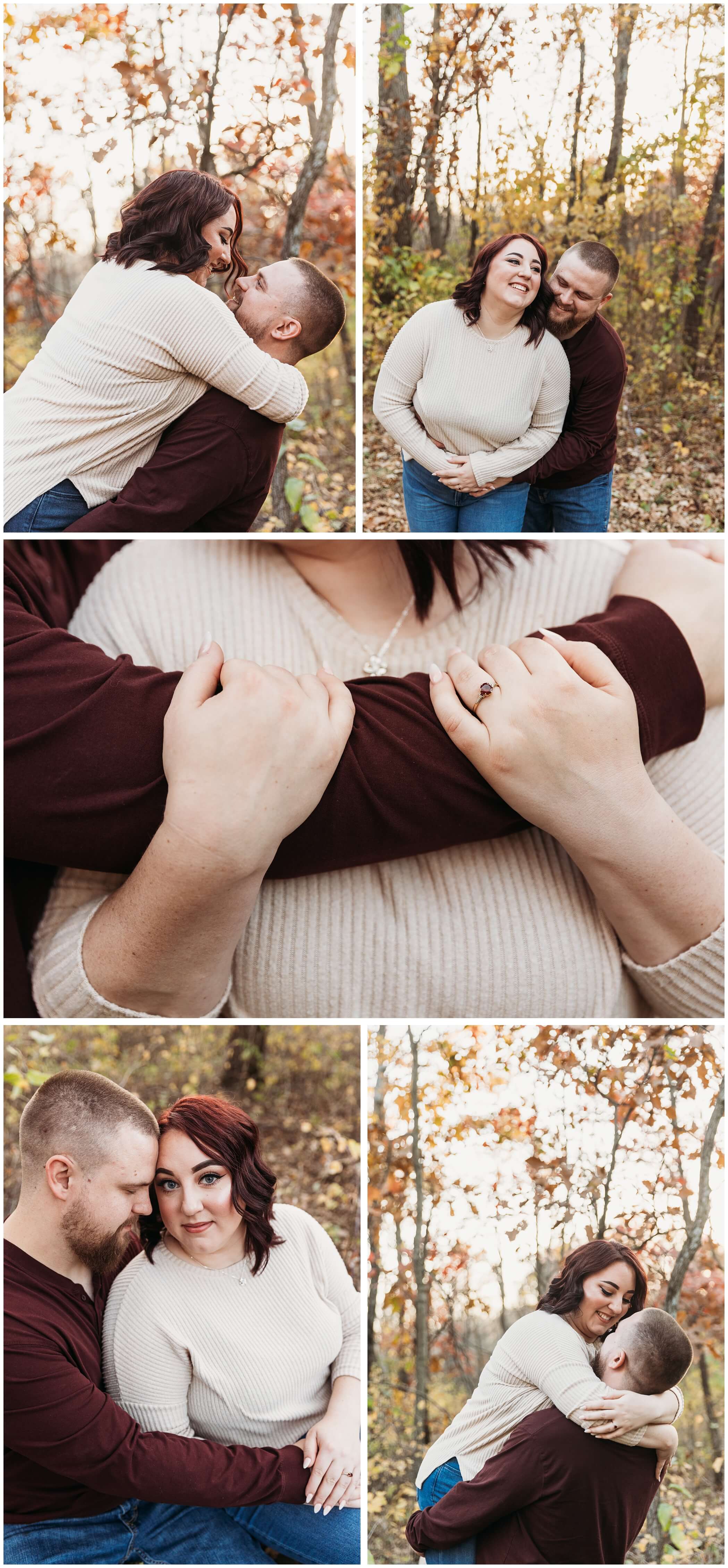 iowa fall engagement session in the cedar valley
