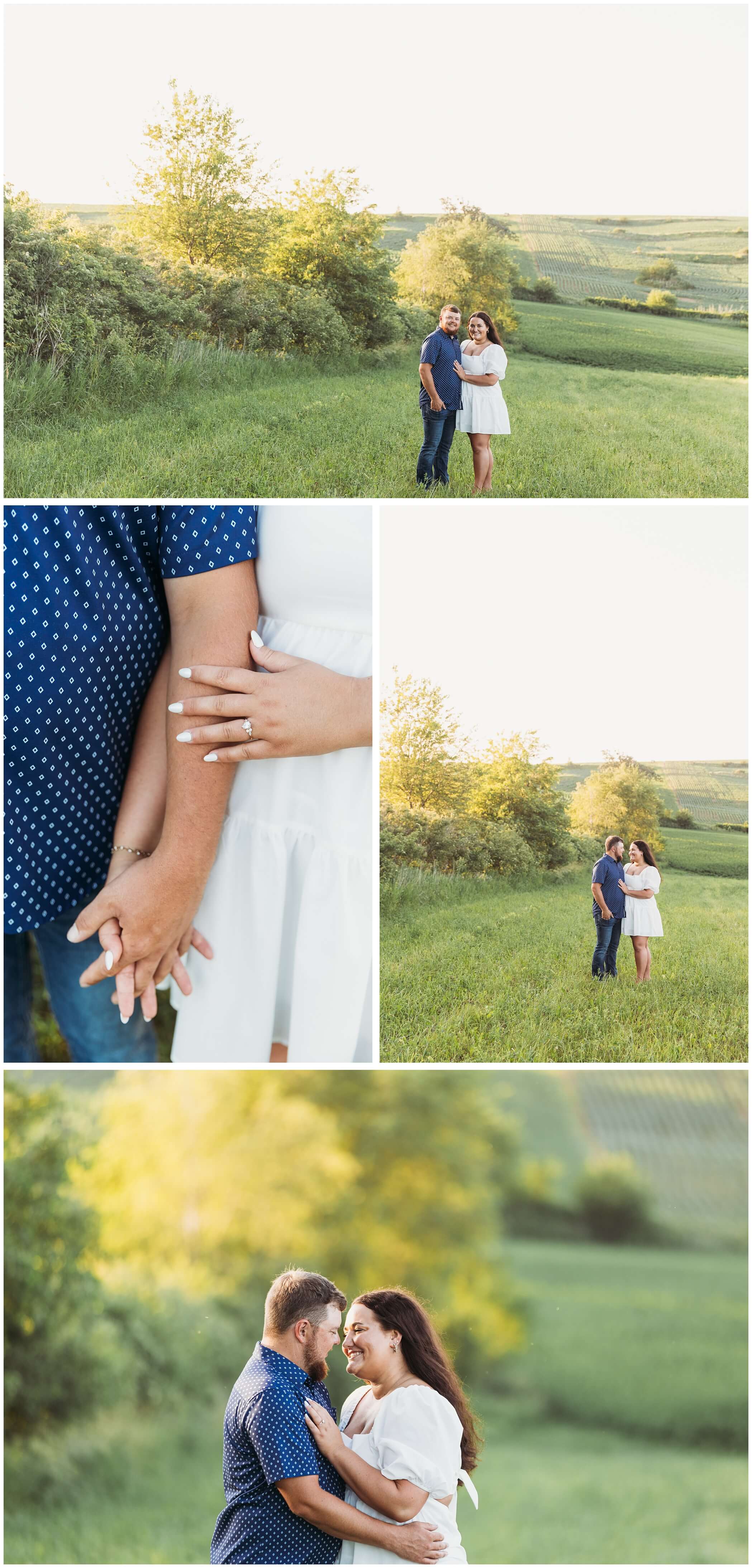 iowa farm engagement session