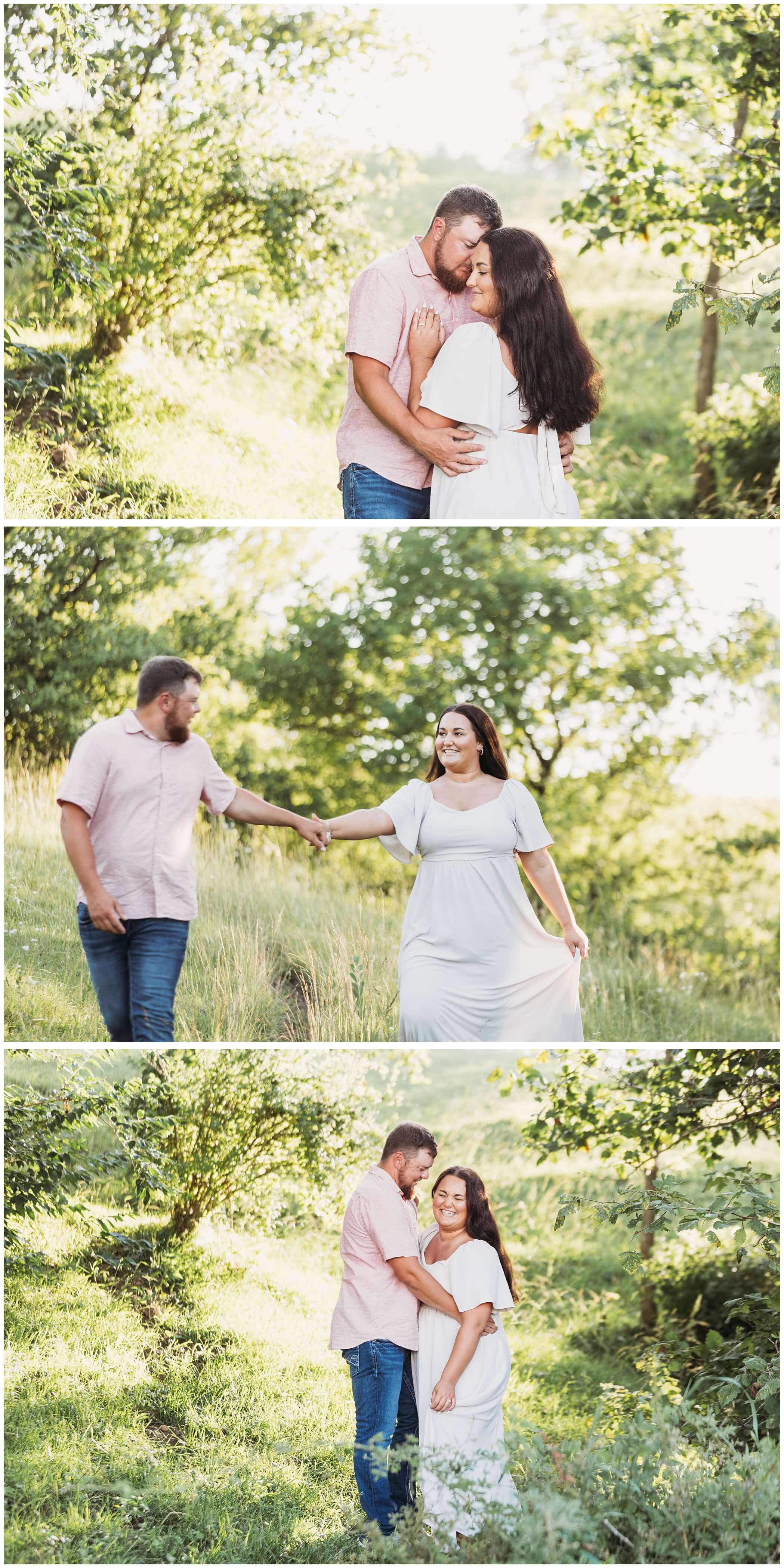 iowa summer engagement photos