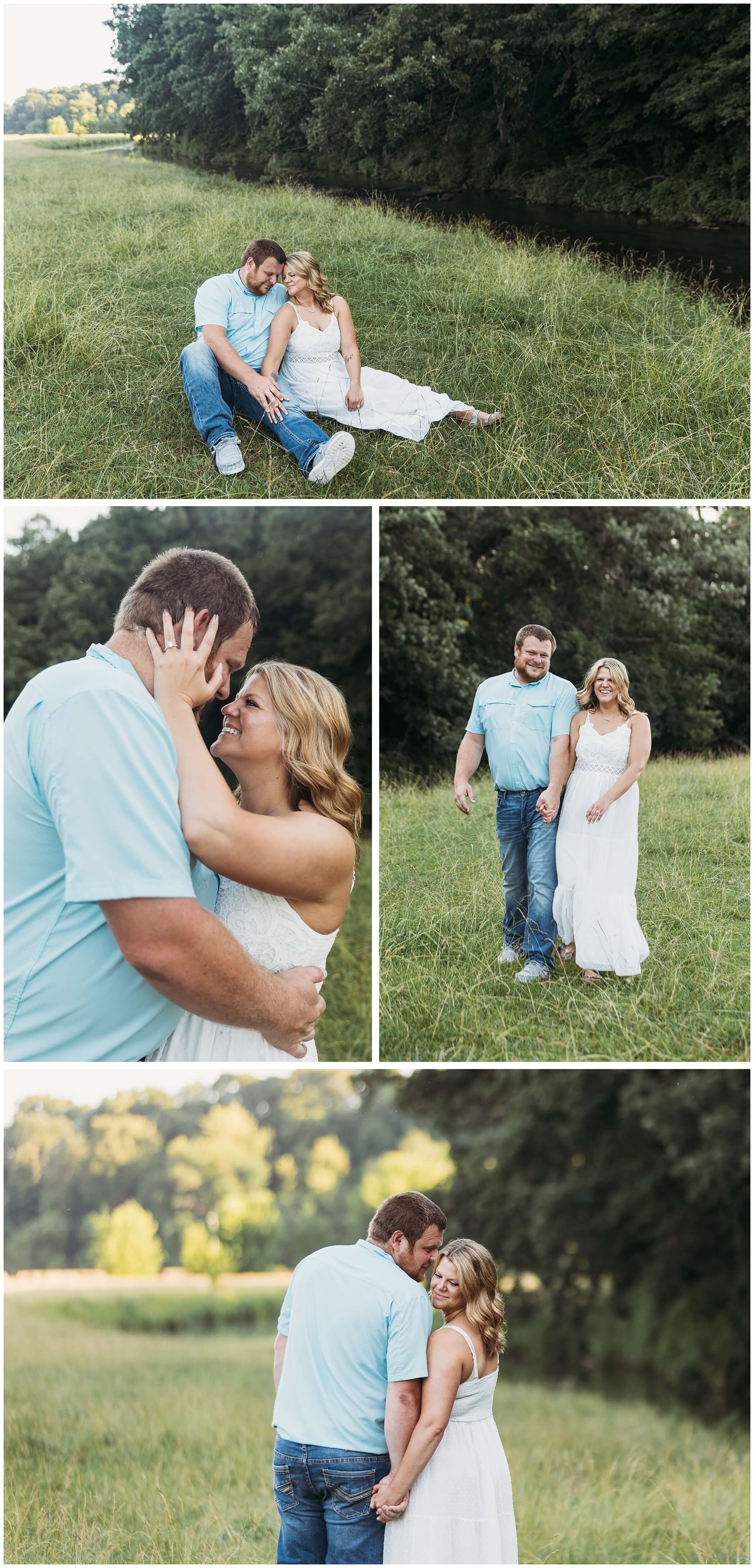 summertime engagement photos in wisconsin