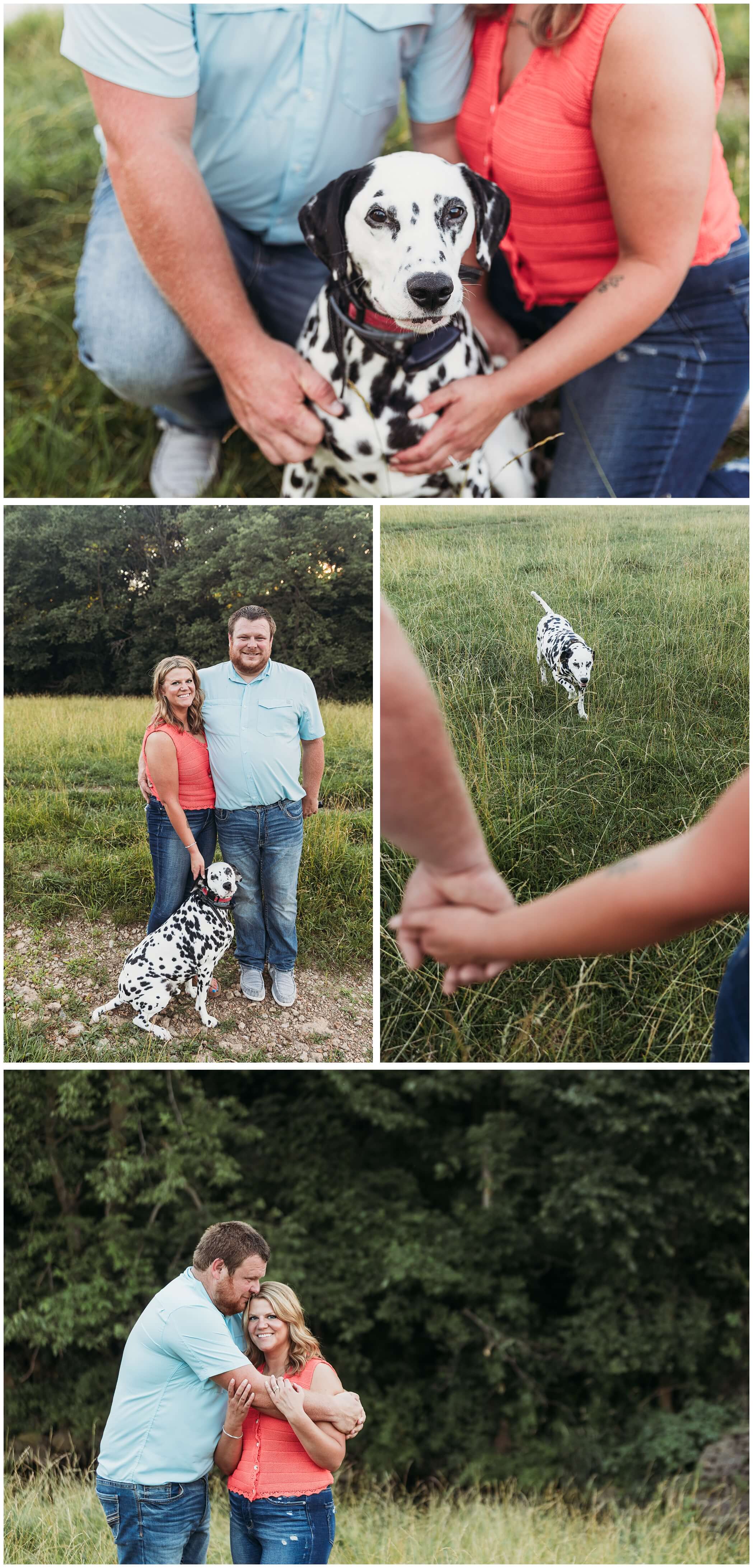 including your dog in engagement photos
